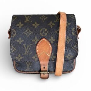 Louis Vuitton Cartouchière Mini Monogram Crossbody Bag - Vintage